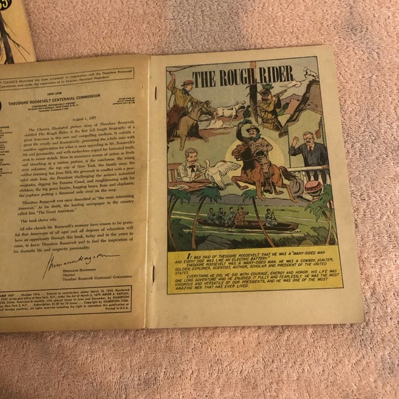 Lot of 2 Vintage Classics Illustrated Special Issue The Rough Rider - Picture 8 of 13